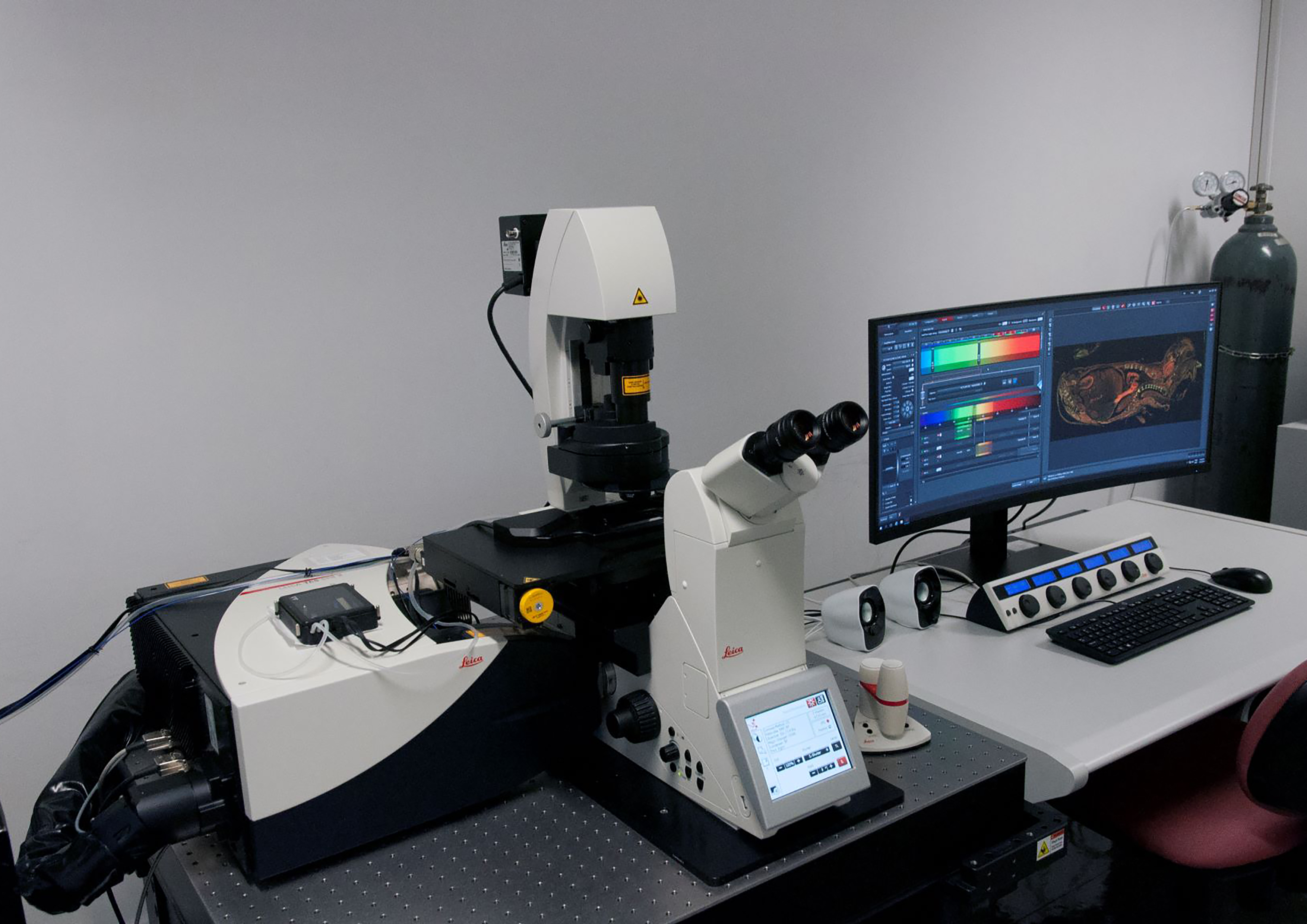 Confocal microscope in CCGT